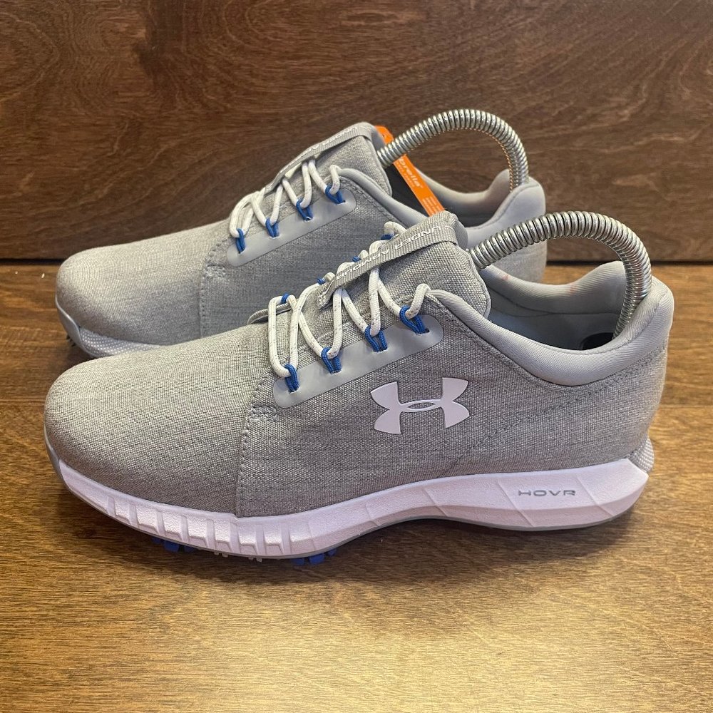 NEW Under Armour HOVR Drive Golf Shoes Sunbrella Grey/White Women's Size 6